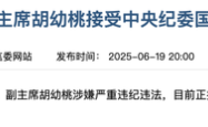 涉嫌严重违纪违法，江西省政协原副主席胡幼桃接受审查调查