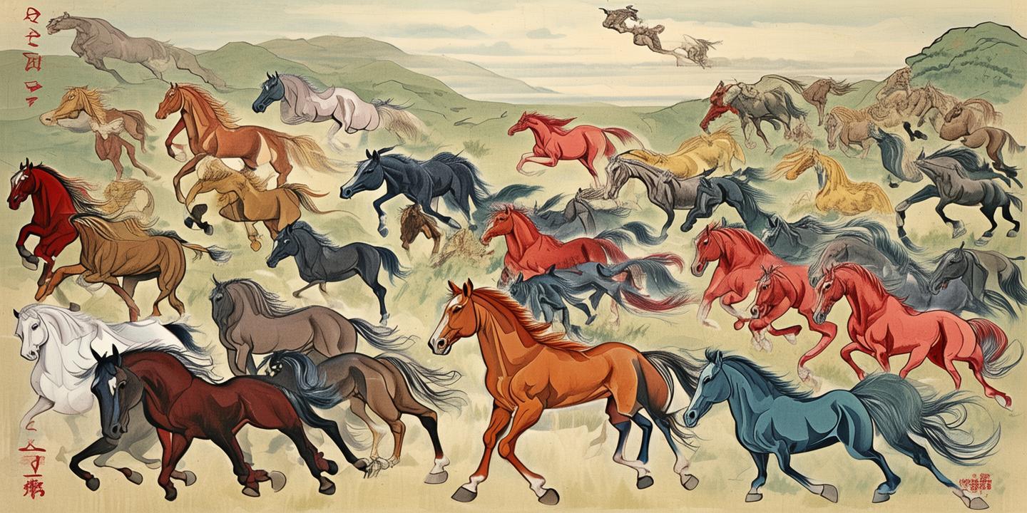 《百骏图:一幅描绘骏马风姿的传世佳作》 第1张 《百骏图:一幅描绘骏马风姿的传世佳作》 第1张