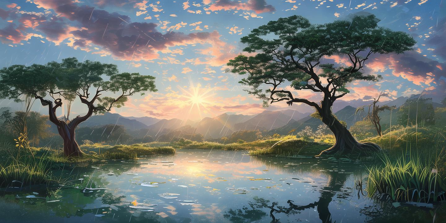 雨过天晴,诗意盎然——古诗词中的雨后景象 第1张 雨过天晴,诗意盎然——古诗词中的雨后景象 第1张
