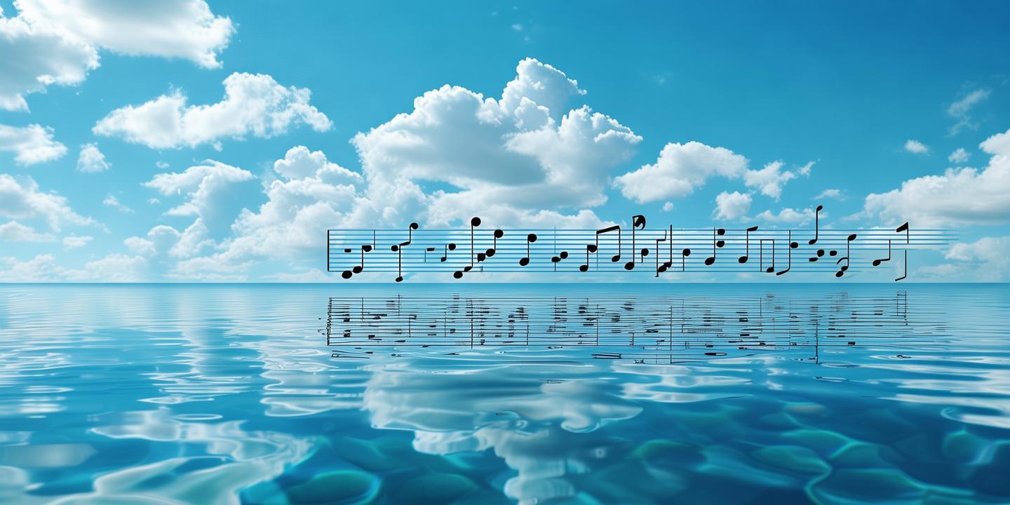 清凌凌的水,蓝莹莹的天——简谱中的诗意画卷 第1张 清凌凌的水,蓝莹莹的天——简谱中的诗意画卷 第1张